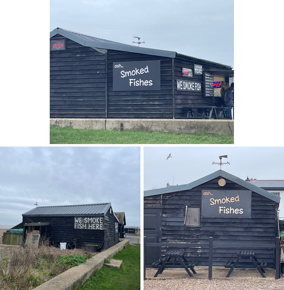a beach hut from three directions
